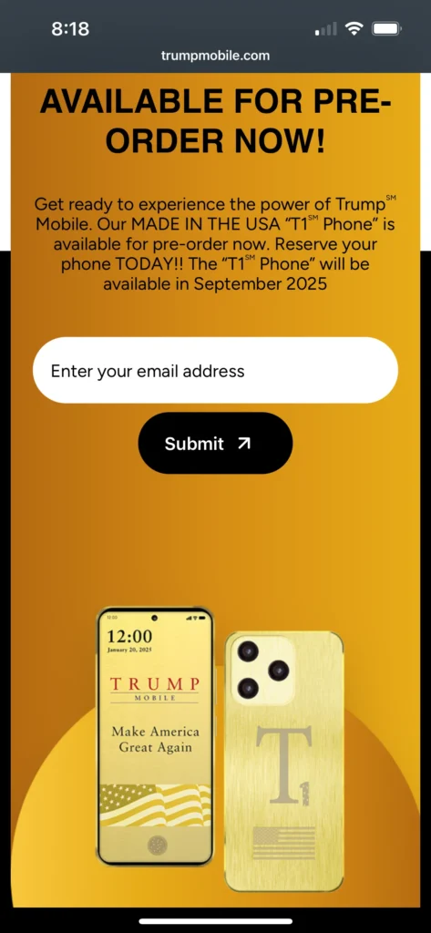 Source: TrumpMobile.com